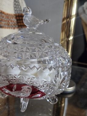 Hofbauer Byrdes Vintage Lead Crystal Candy Dish